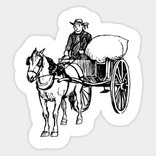 Horse and Carrier Sticker